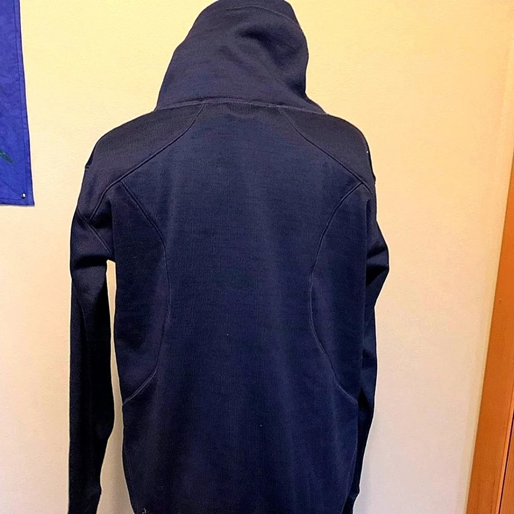 Zella Navy Funnel Neck Zip-up Athletic Jacket, Size Medium - Picture 4 of 7